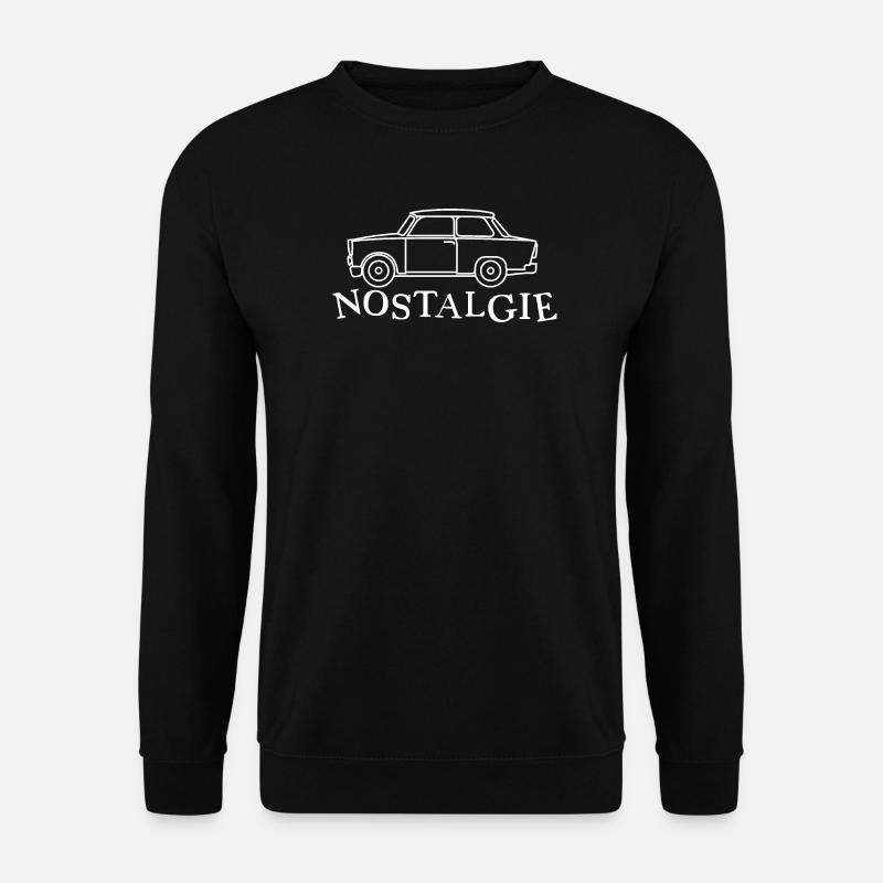 Nostalgie Trabi DDR Osten alte Autos retro Symbol - Unisex Pullover - Schwarz