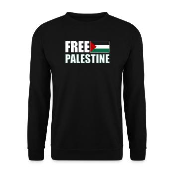 Free Palestine - Sweat-shirt Unisexe - noir - Devant - Alina (178cm) & Michal (187cm)