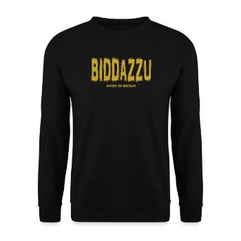 t-shirt Biddazzu t-shirt Sicile Sicilien - Sweat-shirt Unisexe - noir - Devant - Alina (178cm) & Michal (187cm)