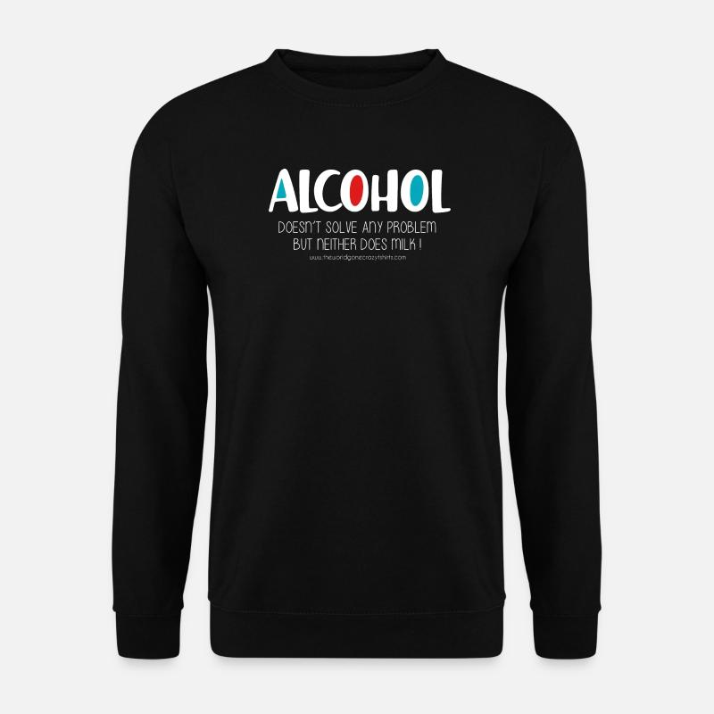 Alkohol (dunkel) - Unisex Pullover - Schwarz