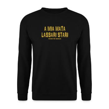 t-shirt Sicile t-shirt Trinacria siciliano - Sweat-shirt Unisexe - noir - Devant - Alina (178cm) & Michal (187cm)