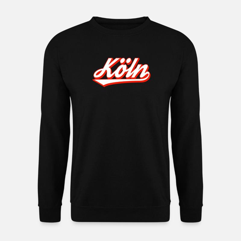 Köln Schriftzug Design mit roter Kontur - Unisex Pullover - Schwarz