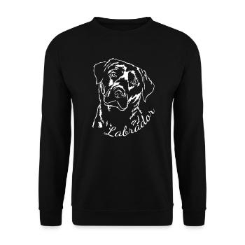 Labrador Retriever Portrait Dog Dogs Wilsigns - Unisex Sweatshirt - black - Front - Alina (178cm) & Michal (187cm)