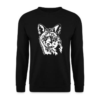 Fox Red Fox Wild Animal Forest Animal Wilsigns - Unisex Sweatshirt - black - Front - Alina (178cm) & Michal (187cm)