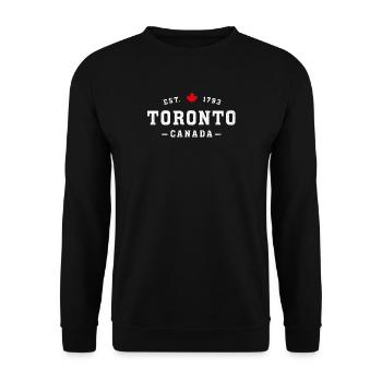 Toronto Erbe 1793 Emblem - Unisex Pullover - Schwarz - Vorne - Alina (178cm) & Michal (187cm)