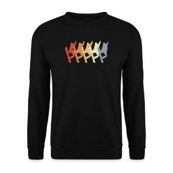 Vintage Snowboarder - Sweat-shirt Unisexe - noir - Devant - Alina (178cm) & Michal (187cm)