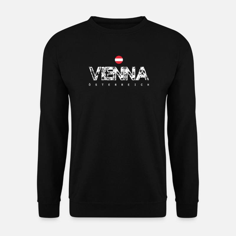 Vena Österreich Distressed Logo - Unisex Sweatshirt - black