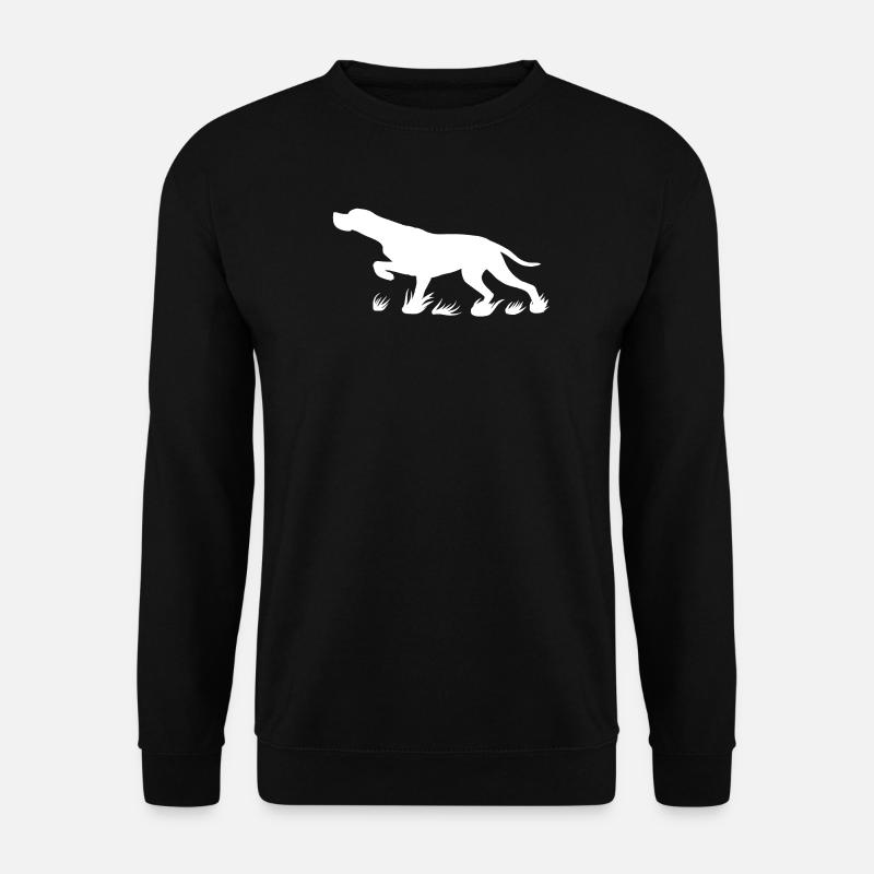 Pointer protruding (white) - Unisex Sweatshirt - black