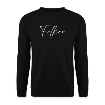 T-shirt Folker Nom cadeau pour hommes - Sweat-shirt Unisexe - noir - Devant - Alina (178cm) & Michal (187cm)