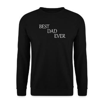 Father's Day 2026 Gift Dad Dad Best Dad Ever - Unisex Sweatshirt - black - Front - Alina (178cm) & Michal (187cm)