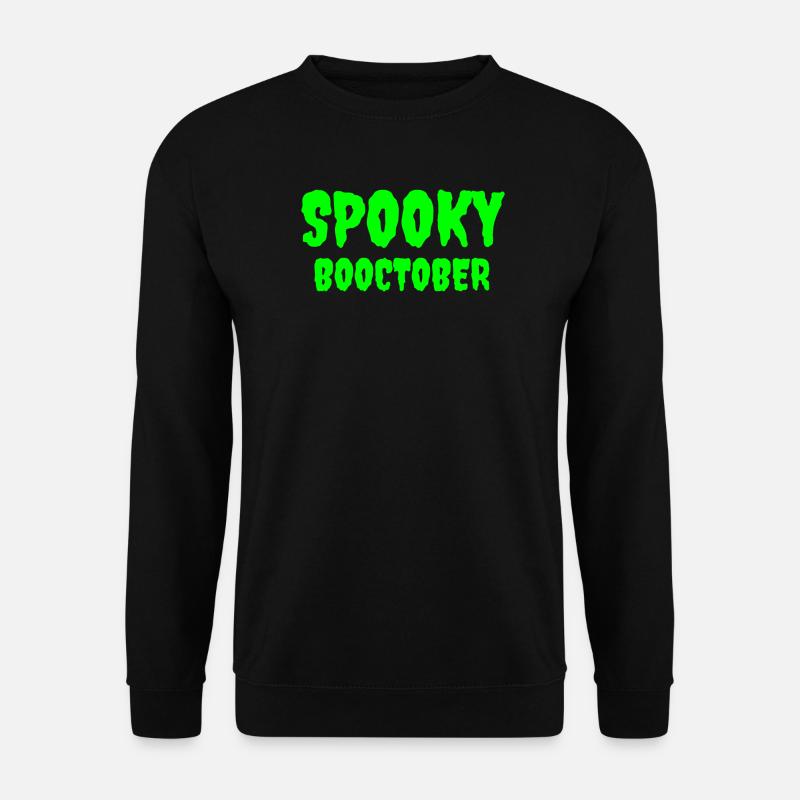 Spooky Booctober Jack-O'-Lantern Design - Unisex Sweatshirt - black