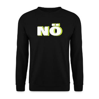 NON - Sweat-shirt Unisexe - noir - Devant - Alina (178cm) & Michal (187cm)