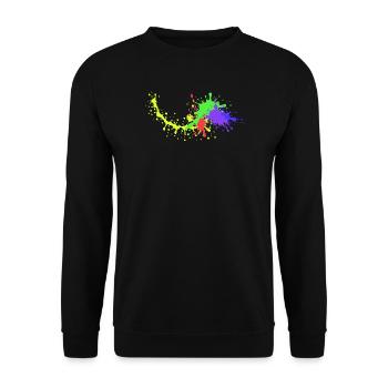 Colorful Party Design Underground - Unisex Sweatshirt - black - Front - Alina (178cm) & Michal (187cm)
