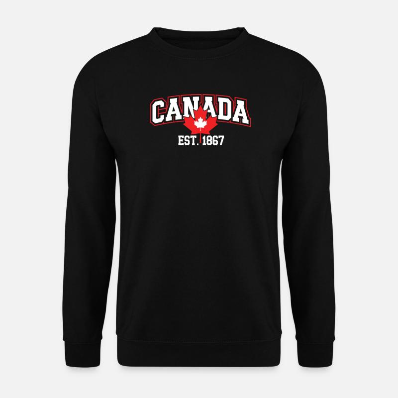 Canada Patriotic Maple Leaf Design - Sweat-shirt Unisexe - noir