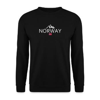 Norvège - Norvège - Norvège - Drapeau - Scandinavie - Sweat-shirt Unisexe - noir - Devant - Alina (178cm) & Michal (187cm)