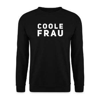 Voici à quoi ressemble une femme cool - Sweat-shirt Unisexe - noir - Devant - Alina (178cm) & Michal (187cm)