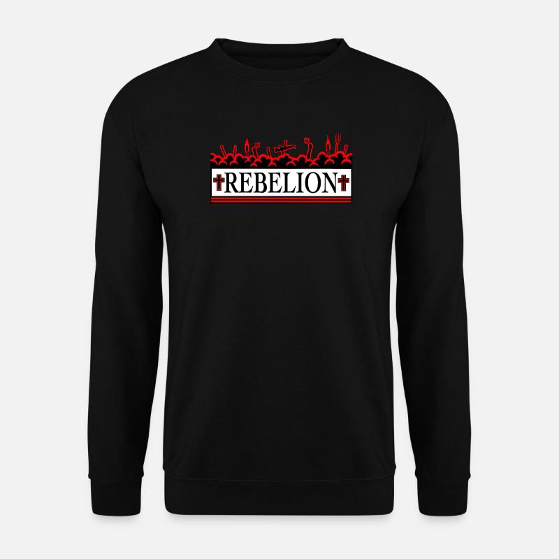 DIE REBELLION ROT. - Unisex Pullover - Schwarz