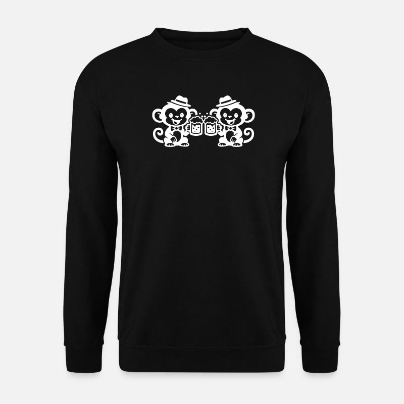 Affe Bier Team - Unisex Pullover - Schwarz
