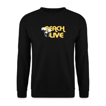 BEACH LIVE - Unisex Pullover - Schwarz - Vorne - Alina (178cm) & Michal (187cm)