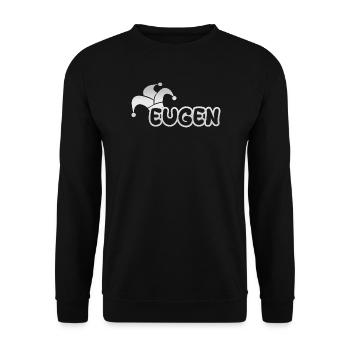 Fastnacht Eugen - Unisex Pullover - Schwarz - Vorne - Alina (178cm) & Michal (187cm)