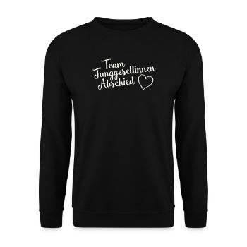 Team Hen Party Heart - Unisex Sweatshirt - black - Front - Alina (178cm) & Michal (187cm)