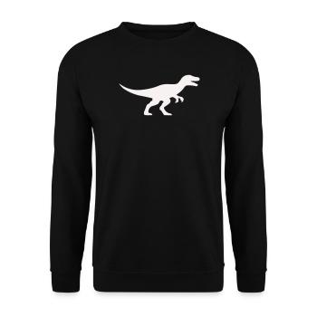 Raptor T Rex Silhouette - Sweat-shirt Unisexe - noir - Devant - Alina (178cm) & Michal (187cm)