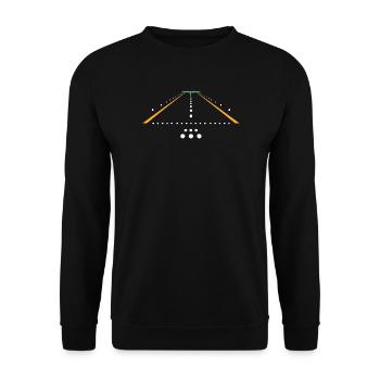 Flugzeug Flug Pilot Flugzeug Fluggesellschaft - Unisex Pullover - Schwarz - Vorne - Alina (178cm) & Michal (187cm)