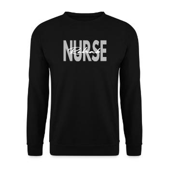 Rehab Psych Trauma Nurse - Unisex Sweatshirt - black - Front - Alina (178cm) & Michal (187cm)
