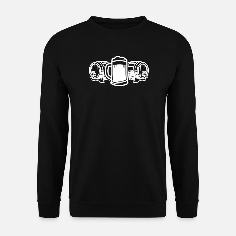Bierfass Symbol Bier - Unisex Pullover - Schwarz