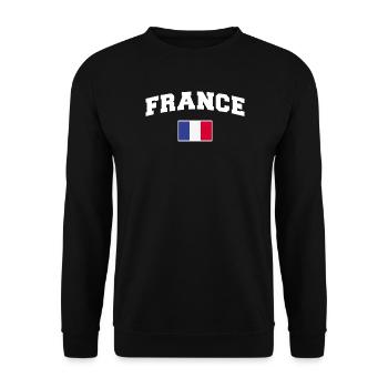 Frankreich Fan - Unisex Pullover - Schwarz - Vorne - Alina (178cm) & Michal (187cm)