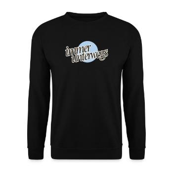 Immer unterwegs V2 - Unisex Pullover - Schwarz - Vorne - Alina (178cm) & Michal (187cm)