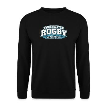Unterwasser Rugby 3D TeamSport - Unisex Pullover - Schwarz - Vorne - Alina (178cm) & Michal (187cm)