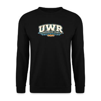 Unterwasser Rugby Logo Vintage 1961 - Unisex Pullover - Schwarz - Vorne - Alina (178cm) & Michal (187cm)