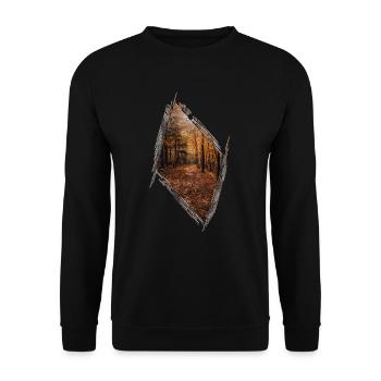 Herbst - Unisex Pullover - Schwarz - Vorne - Alina (178cm) & Michal (187cm)