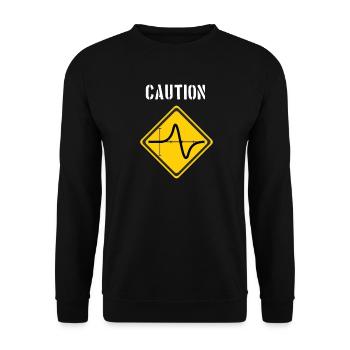 Caution Math - Unisex Sweatshirt - black - Front - Alina (178cm) & Michal (187cm)