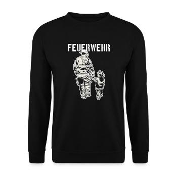 Fire brigade - Unisex Sweatshirt - black - Front - Alina (178cm) & Michal (187cm)
