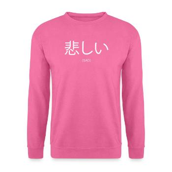 Traurige Manga-Ästhetik - Unisex Pullover - Pink - Vorne