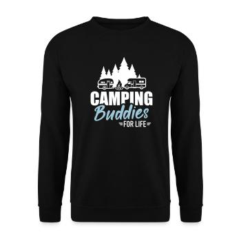 Campeur - Sweat-shirt Unisexe - noir - Devant - Alina (178cm) & Michal (187cm)