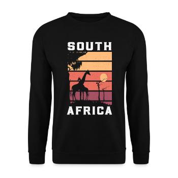 South Africa - Unisex Sweatshirt - black - Front - Alina (178cm) & Michal (187cm)