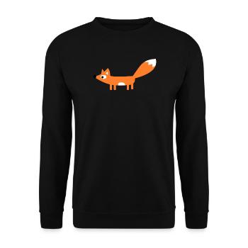 Renard - Sweat-shirt Unisexe - noir - Devant - Alina (178cm) & Michal (187cm)