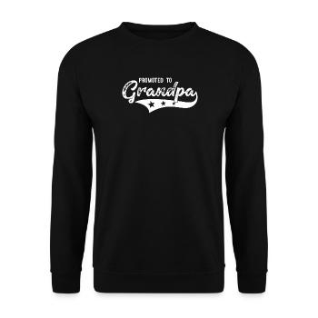 Promu au rang de futur grand-père - Sweat-shirt Unisexe - noir - Devant - Alina (178cm) & Michal (187cm)