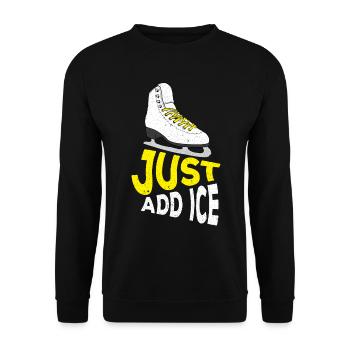 Ice Skating Figure Skating Skating Skating - Unisex Sweatshirt - black - Front - Alina (178cm) & Michal (187cm)