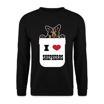 Chiens Chiens Amateurs de chiens Propriétaires de chiens - Sweat-shirt Unisexe - noir - Devant - Alina (178cm) & Michal (187cm)
