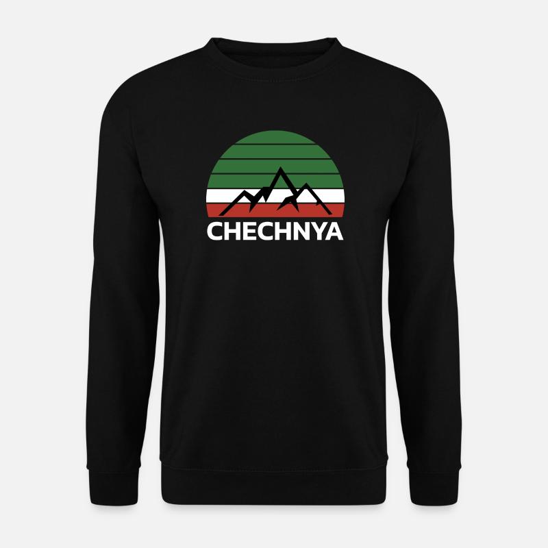 Chechnya Chechen Tschetschenien Tschetschene Flag - Unisex Pullover - Schwarz