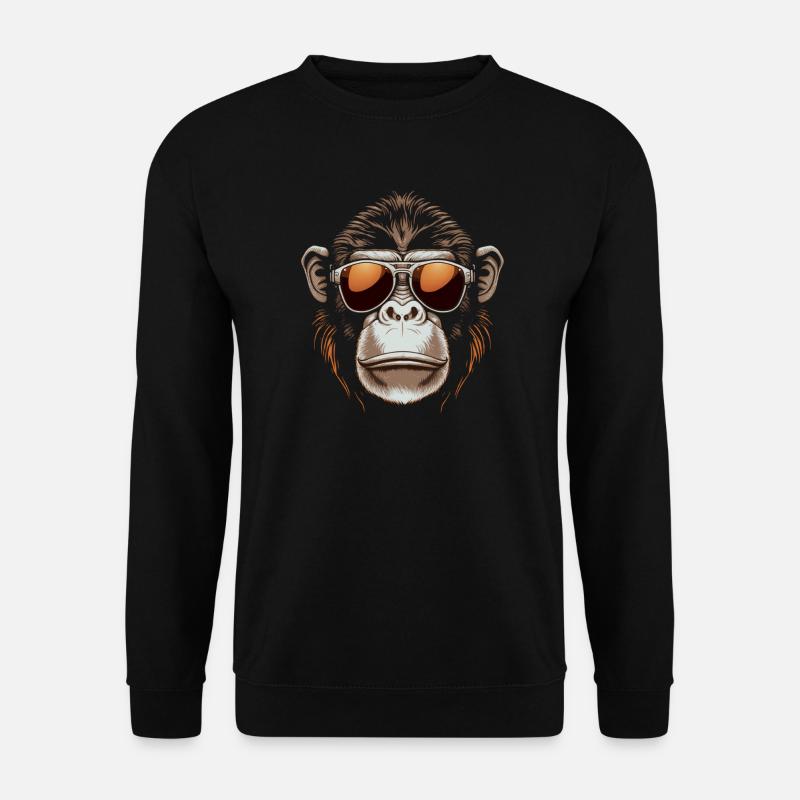 Monkey Face - Unisex Pullover - Schwarz