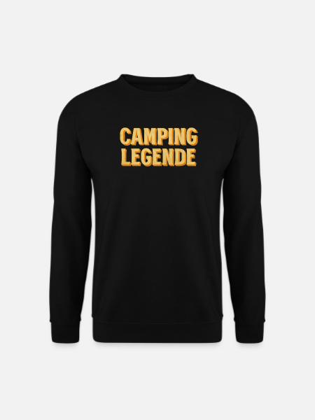 Camping Legende Retro - Unisex Pullover - Schwarz