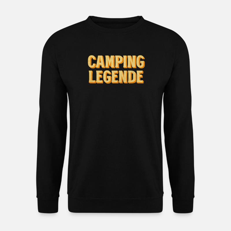 Camping Legende Retro - Unisex Pullover - Schwarz