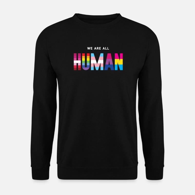 Pride Month LGBT - Wir sind alle Menschen - Unisex Pullover - Schwarz