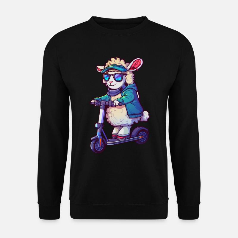 Sheep Scooter - Unisex Sweatshirt - black