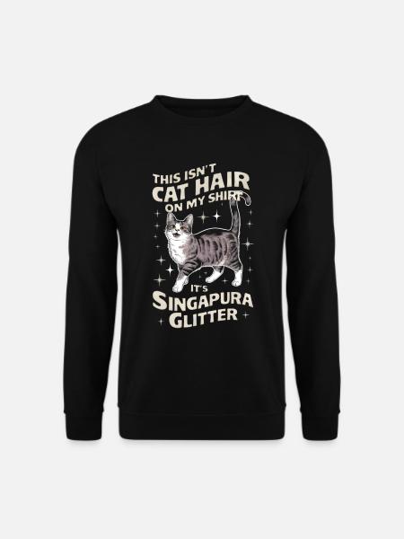 Katze Singapura Geschenk - Unisex Pullover - Schwarz